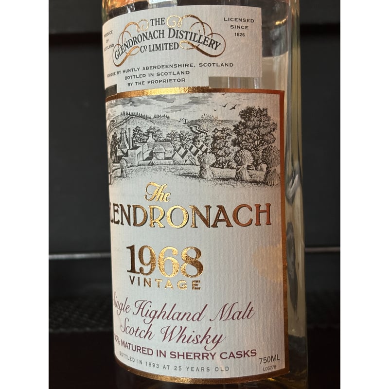 元箱/ボトル入】OB Glendronach Vintage 68-93 25y 43% 1
