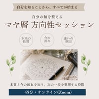 【マヤ暦セッション】45分Zoom｜方向を決めて、最初の一歩を言葉にする｜PDF鑑定書付き