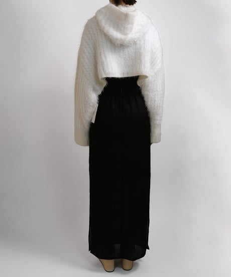T-05 Fur yarn Hoodie <WHITE>