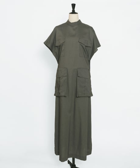 D-01 Work Dress [GREEN GRAY] sample