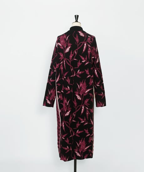 D-02 Flower Knit Dress [BLACK Flowe] sample