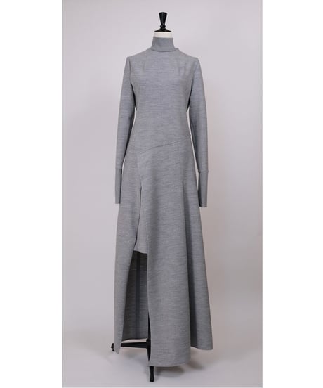D-04 Wool Wrap dress  <GRAY>  sample