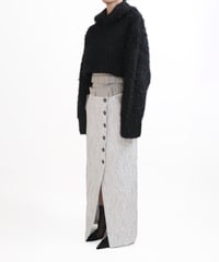 T-05 Fur yarn Hoodie <BLACK>