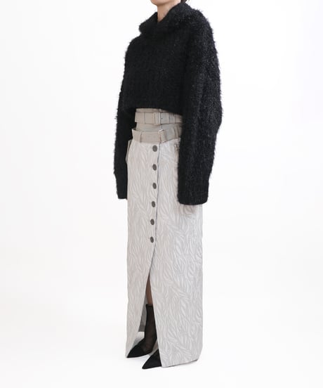 T-05 Fur yarn Hoodie <BLACK>