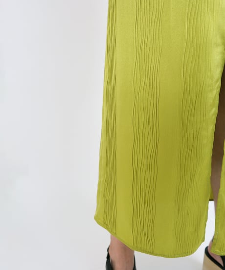 D-01/01 Pleats Sleeveless Dress<OLIVE GREEN>  sample