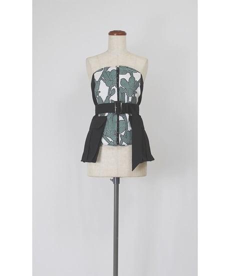 T-04/02 Magnolia Bustier <GREEN Flower>