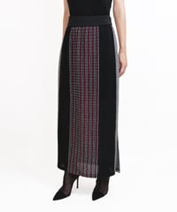 S-04 Stripe Knit Skirt <BLACK> sample