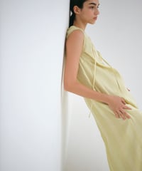 D-01/01 Pleats Sleeveless Dress<LIGHT YELLOW>  sample