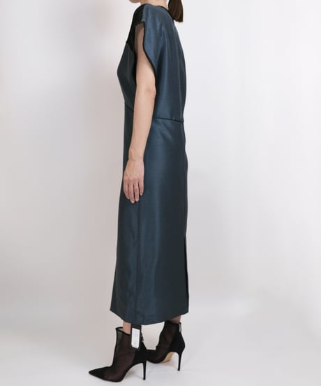 D-03 Wave lace Dress ＜BLUE> sample