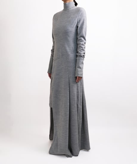 D-04 Wool Wrap dress  <GRAY>  sample