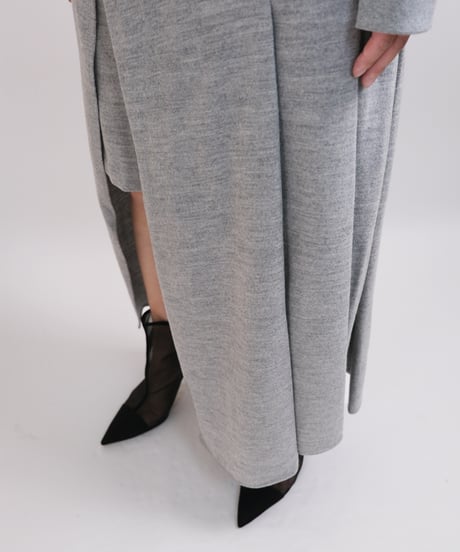 D-04 Wool Wrap dress  <GRAY>