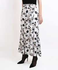 S-02 Foil Flower Skirt <WHITE Flower>  sample