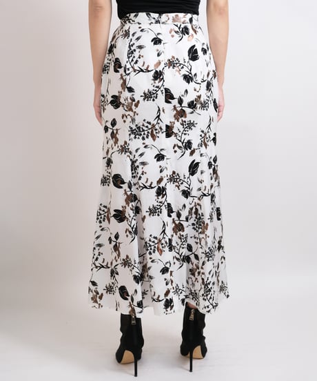 S-02 Foil Flower Skirt <WHITE Flower>  sample