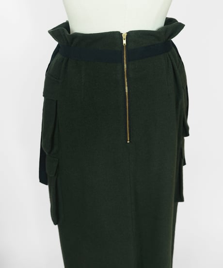S-01/02 Jacquard Military Skirt [KHAKI mix] sample