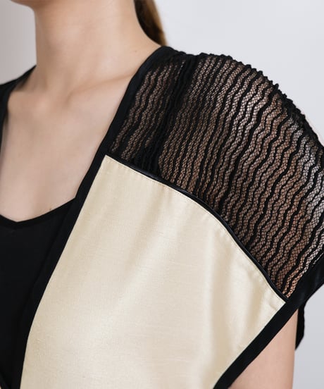 D-03 Wave lace Dress ＜BEIGE> sample