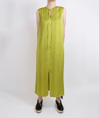 D-01/01 Pleats Sleeveless Dress<OLIVE GREEN>  sample