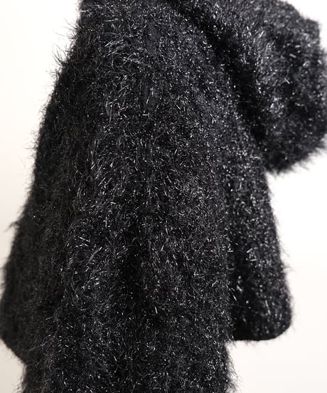 T-05 Fur yarn Hoodie <BLACK>