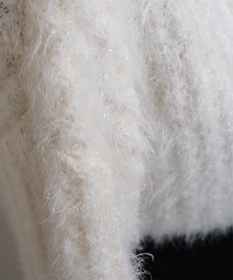 T-05 Fur yarn Hoodie <WHITE>