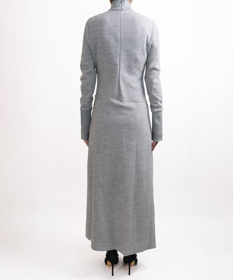D-04 Wool Wrap dress  <GRAY>