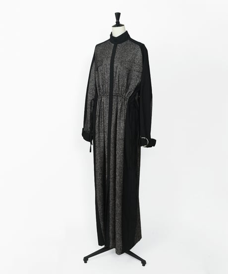 D-01/01 Wool Long Dress  <BLACK> sample