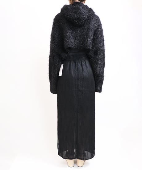 T-05 Fur yarn Hoodie <BLACK>