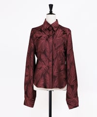 T-01 Leaf Jacquard Shirt <BORDEAUX>  sample