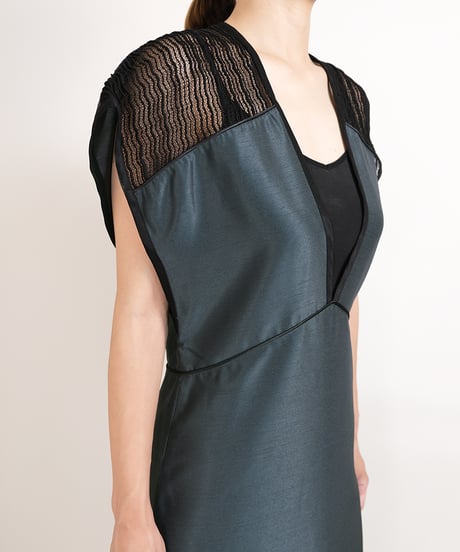 D-03 Wave lace Dress ＜BLUE> sample