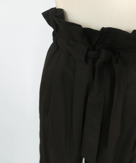 P-01/01 Gather pants [BLACK] sample