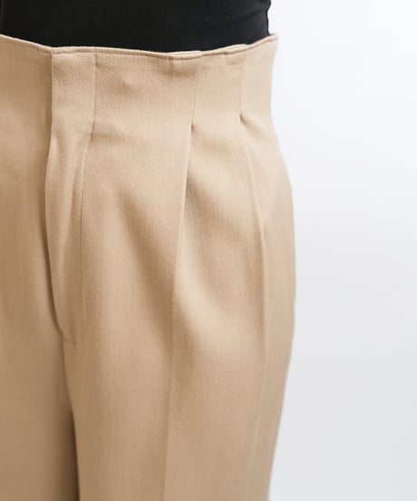 P-02/01 High waist Wide pants  <CAMEL>