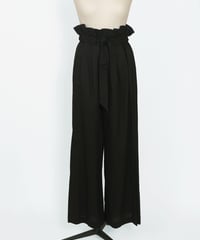 P-01/01 Gather pants [BLACK] sample