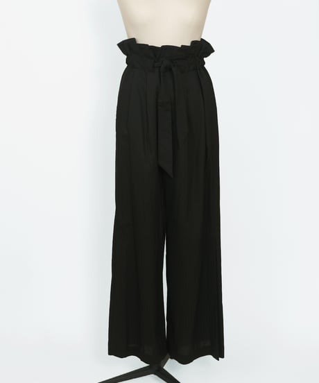 P-01/01 Gather pants [BLACK] sample