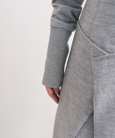D-04 Wool Wrap dress  <GRAY>  sample