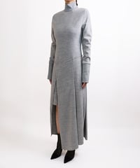 D-04 Wool Wrap dress  <GRAY>