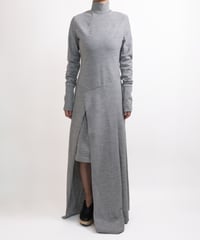 D-04 Wool Wrap dress  <GRAY>  sample