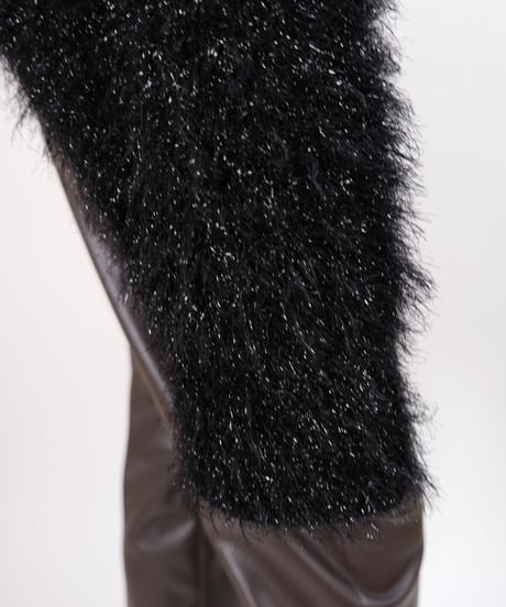 T-05 Fur yarn Hoodie <BLACK>