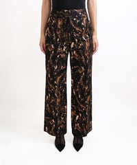 P-01 Stone foil Pants  <ORANGE BLACK>