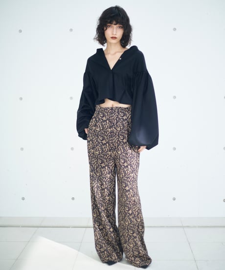 P-02/02 Granite High waist pants  <GREEN mix> sample
