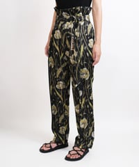 P-01/01 Bloom Tuck Pants <BLACK mix>