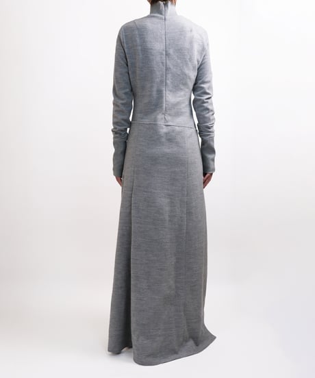D-04 Wool Wrap dress  <GRAY>  sample