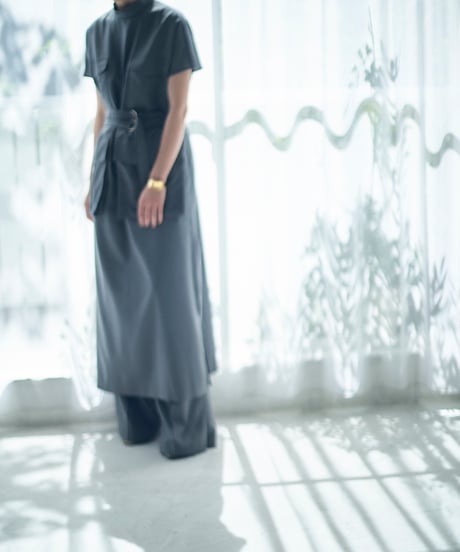 D-01 Work Dress [GREEN GRAY] sample