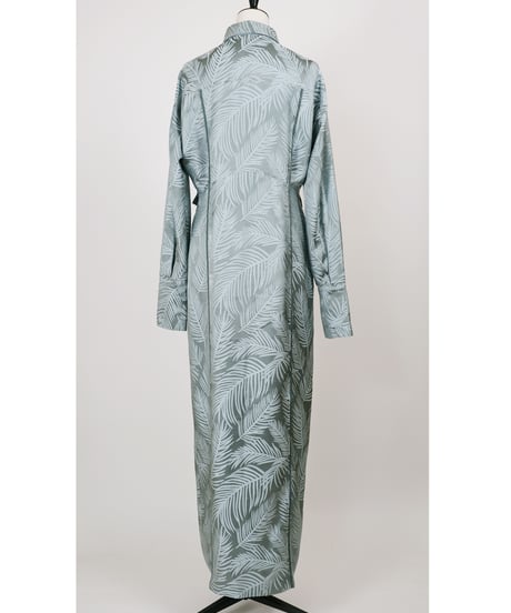 D-02/01 Leaf Shirt dress <GREEN GRAY>