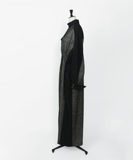 D-01/01 Wool Long Dress  <BLACK> sample