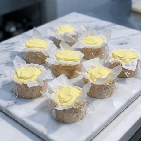 雲のようなとうもろこしのレアチーズケーキ