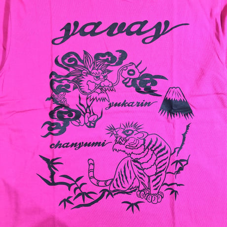 スカジャン柄YAVAY T(横須賀ピンク)