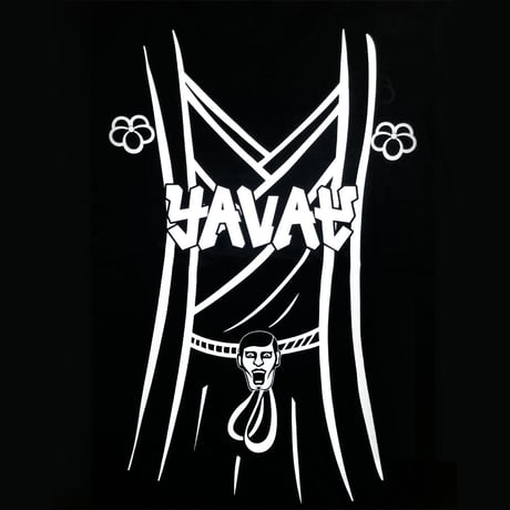 hy4_4yh✖️春風亭一之輔 ✖︎ PUNK DRUNKERS トリプル コラボ Tシャツ（黒橡 ver.）