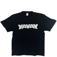 YAVAYロゴTシャツ/ブラック