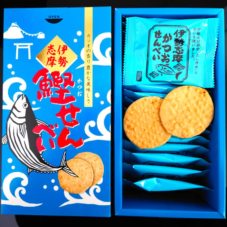伊勢志摩かつおせんべい（箱）　2枚×20袋入