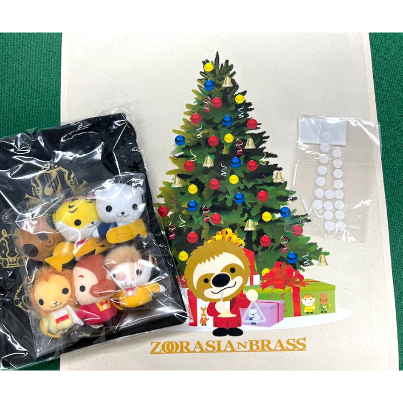 Many マニー うさぎのクリスマス フリークロス （限定品）希少 クリスマスツリー・ファブリックポスターセット 〜まめぶらす、まめ