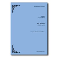 SAR009  楽譜『Yes, We are!』(Soprano Sax × 2/Piano)