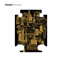 着せ替えデザインシート｜ポップニズム シティ(キャメル×ブラック)｜#CRA02W用・#CRA02WS用・#CRA01H用｜S045D